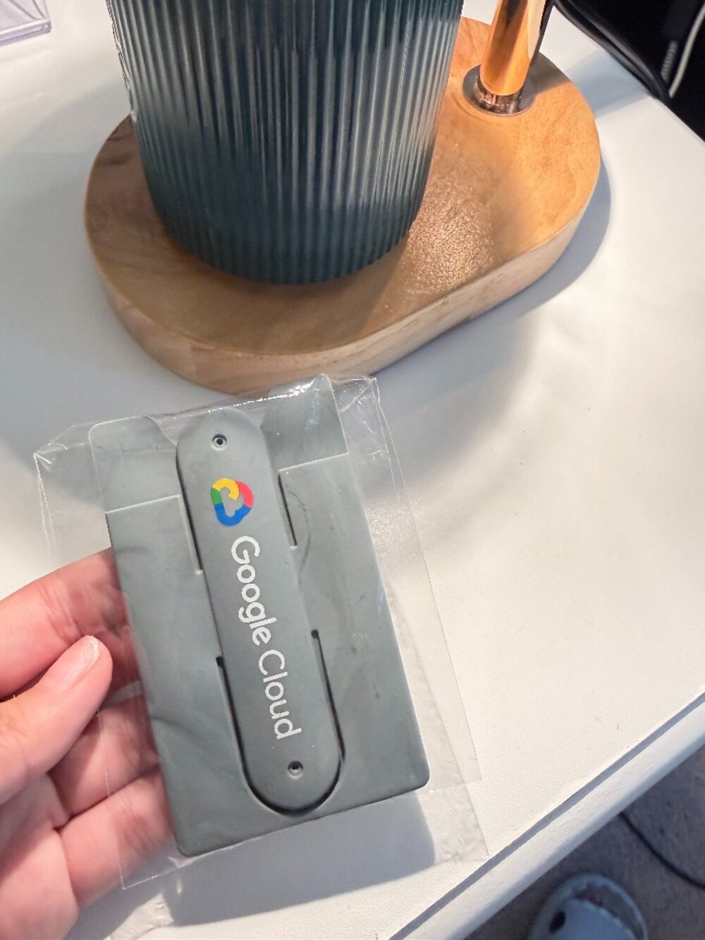 Brand New Google Cloud Silicone Phone Wallet & Kickstand